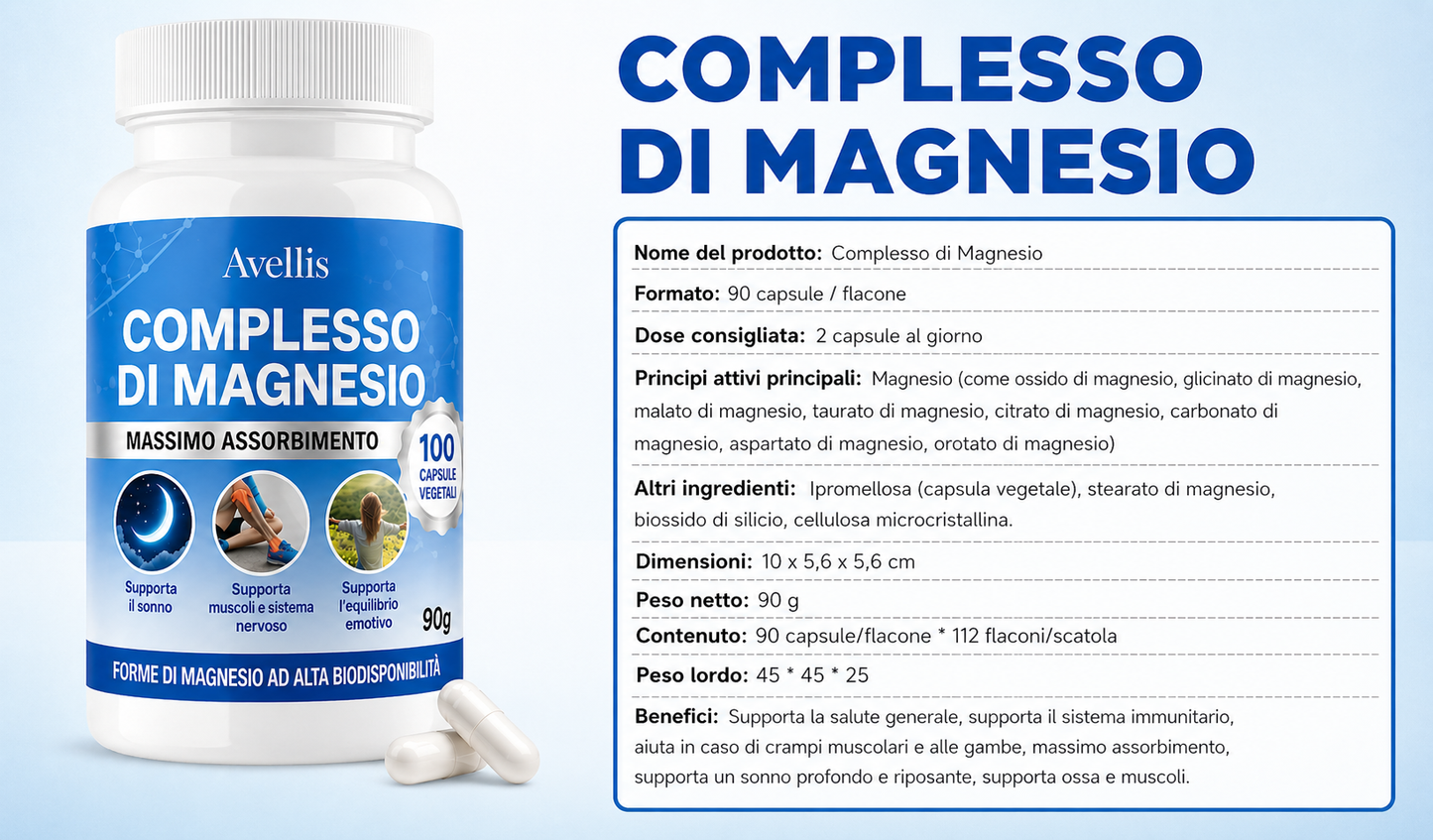 Complesso di Magnesio (Supporto all’Equilibrio Glicemico)