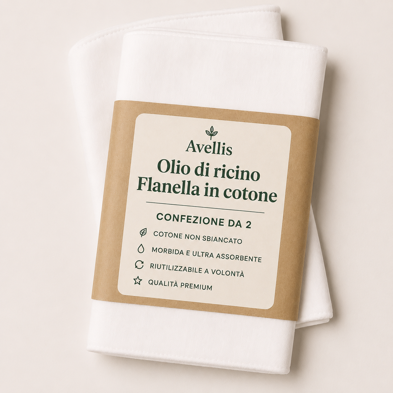 Compresse AVELLIS in cotone biologico – Tieni sempre una fascia pulita