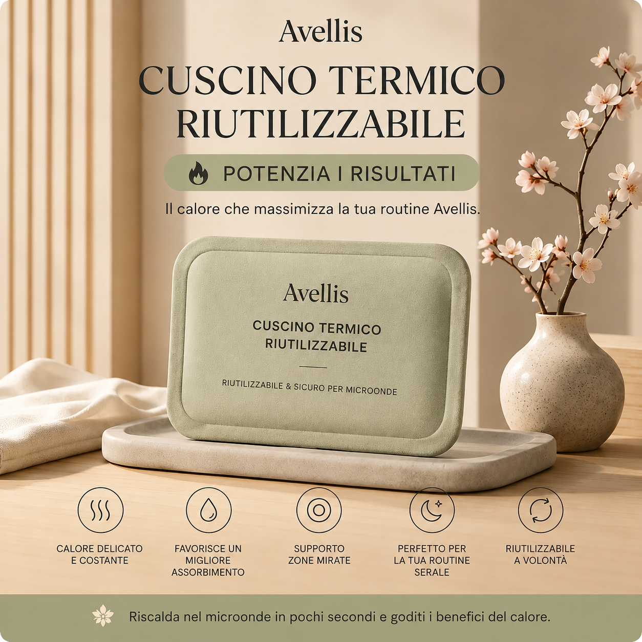 Patch autoriscaldante riutilizzabile – Azione in profondità