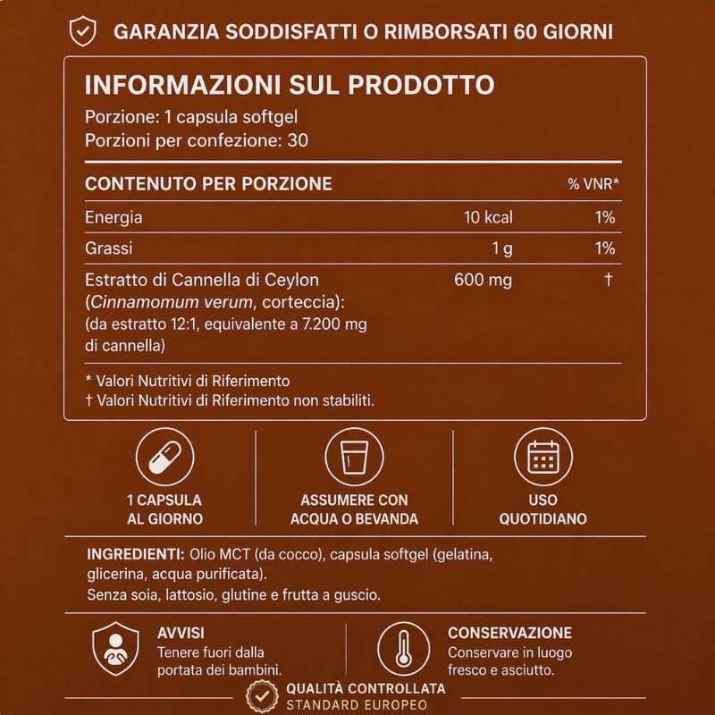 Cannella di Ceylon — Supporto Glicemico Clinico. Prima Che il Medico Ti Prescriva Qualcosa.