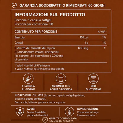 Cannella di Ceylon — Supporto Glicemico Clinico. Prima Che il Medico Ti Prescriva Qualcosa.